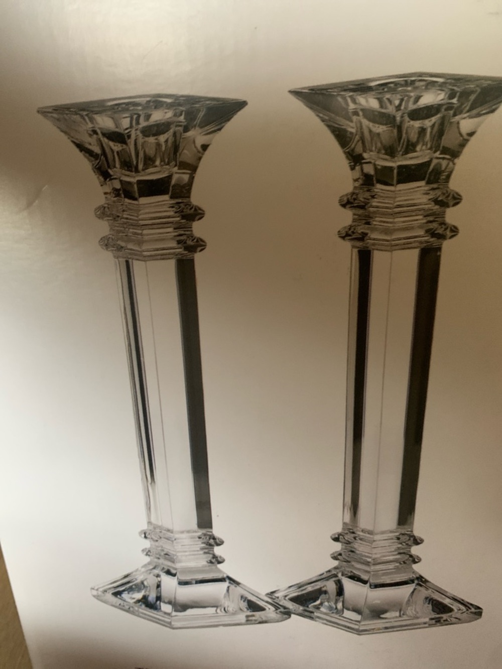 Waterford Marquis Clear Crystal Candlestick Pair - Picture 3 of 4
